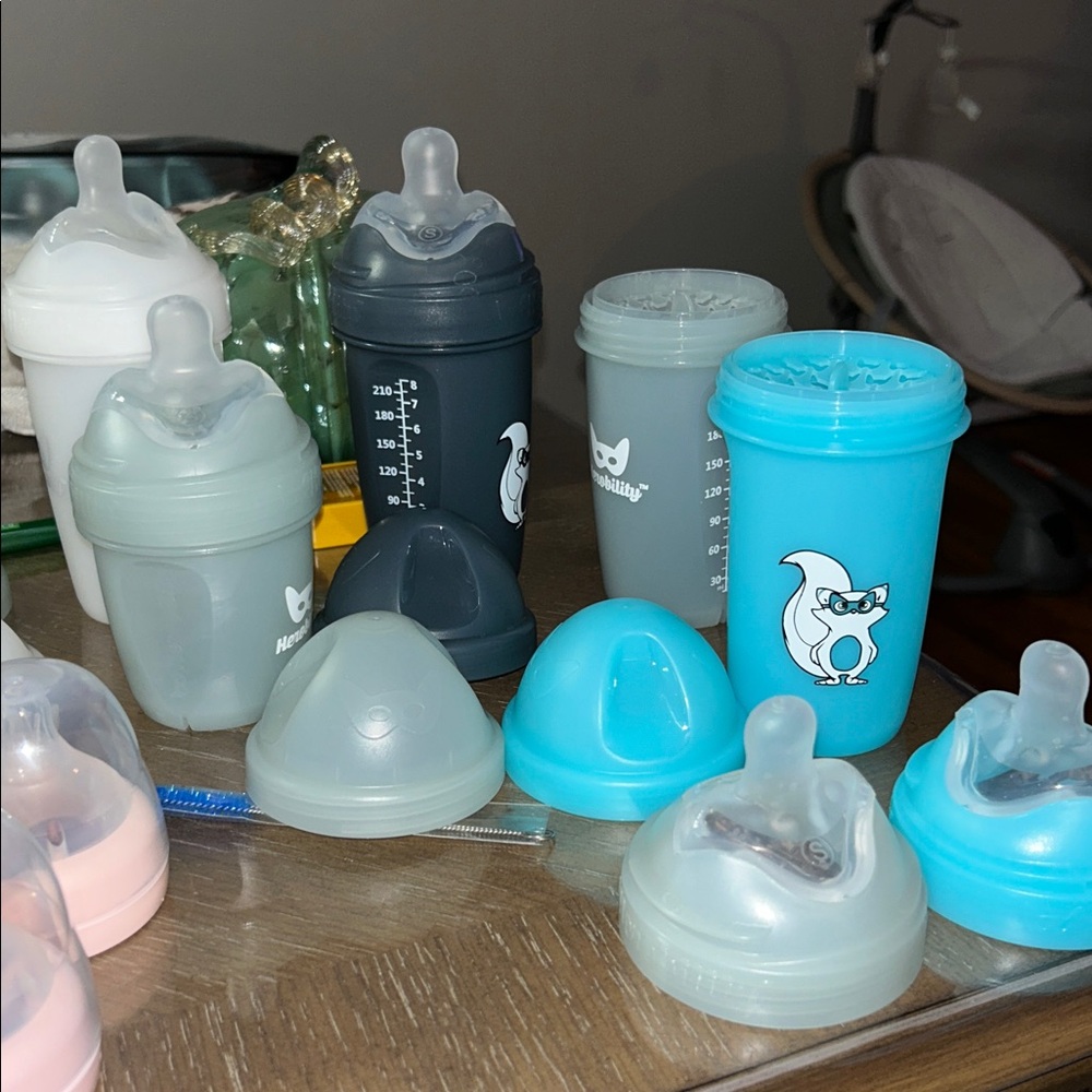 Herobility Double Anti-Colic Baby Bottles 5 pack BPA-free - Multicolor